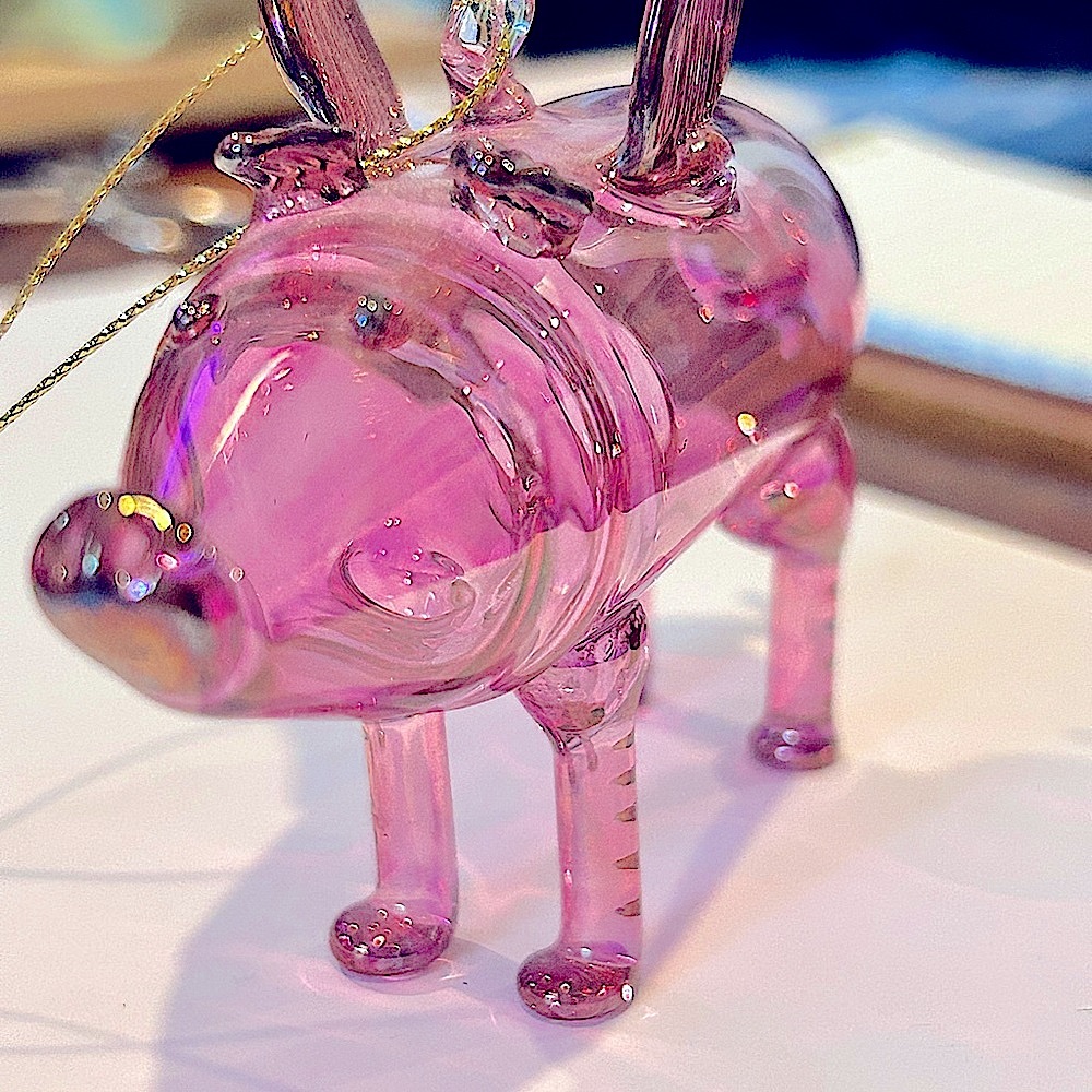 Hand Crafted Blown Glass Pink Ornament and Sun Catcher Flying Pig 🐷
New - Picture 4 of 4